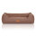 Knuffelwuff Hundebett Lotte aus Velours mit feinem Handwebcharakter XL 105 x 75cm Lichtbraun