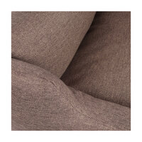 Knuffelwuff Hundebett Lotte aus Velours mit feinem Handwebcharakter XL 105 x 75cm Graubraun