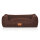 Knuffelwuff Hundebett Lotte aus Velours mit feinem Handwebcharakter M-L 85 x 63cm Braun