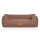 Knuffelwuff Hundebett Lotte aus Velours mit feinem Handwebcharakter M-L 85 x 63cm Lichtbraun