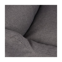 Knuffelwuff Hundebett Lotte aus Velours mit feinem Handwebcharakter M-L 85 x 63cm Grau