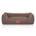 Knuffelwuff Hundebett Lotte aus Velours mit feinem Handwebcharakter M-L 85 x 63cm Graubraun