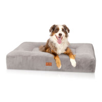 Knuffelwuff orthopädisches Hundebett mit kuschelig weichem Kaninchen Fellimitat Midland 100x80cm