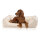 Knuffelwuff orthopädisches Hundebett aus Cord mit Handwebcharakter Nunavut S 70 x 50cm Beige