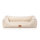 Knuffelwuff orthopädisches Hundebett aus Cord mit Handwebcharakter Nunavut XL 105 x 75cm Beige