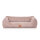 Knuffelwuff orthopädisches Hundebett aus Cord mit Handwebcharakter Nunavut XXL 120 x 85cm Rosa
