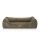 Knuffelwuff orthopädisches Hundebett aus Cord mit Handwebcharakter Nunavut XXL 120 x 85cm Khaki
