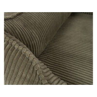 Knuffelwuff orthopädisches Hundebett aus Cord mit Handwebcharakter Nunavut XL 105 x 75cm Khaki