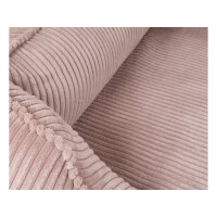 Knuffelwuff orthopädisches Hundebett aus Cord mit Handwebcharakter Nunavut M-L 85 x 63cm Rosa