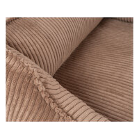 Knuffelwuff orthopädisches Hundebett aus Cord mit Handwebcharakter Nunavut M-L 85 x 63cm Braun