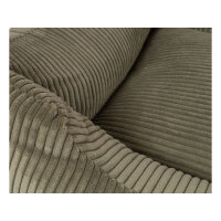 Knuffelwuff Hundebett aus Cord mit Handwebcharakter Olivia S 70 x 50cm Khaki