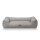 Knuffelwuff Hundebett aus Cord mit Handwebcharakter Olivia XL 105 x 75cm Hellgrau