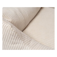 Knuffelwuff Hundebett aus Cord mit Handwebcharakter Olivia XL 105 x 75cm Beige