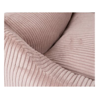 Knuffelwuff Hundebett aus Cord mit Handwebcharakter Olivia XXL 120 x 85cm Rosa