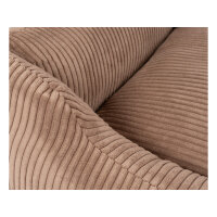 Knuffelwuff Hundebett aus Cord mit Handwebcharakter Olivia XXL 120 x 85cm Braun