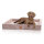 Knuffelwuff orthopädisches Hundebett aus Cord mit Handwebcharakter Santiago S 70 x 50cm Rosa