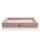 Knuffelwuff orthopädisches Hundebett aus Cord mit Handwebcharakter Santiago S 70 x 50cm Rosa