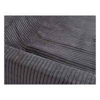 Knuffelwuff orthopädisches Hundebett aus Cord mit Handwebcharakter Santiago XL 105 x 80cm Grau