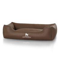 Knuffelwuff Kunstleder Hundebett Sidney Übergröße XXXL 155cm x 105cm Braun