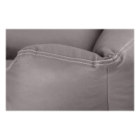 Knuffelwuff Kunstleder Hundebett Sidney XXL 120 x 85cm Grau