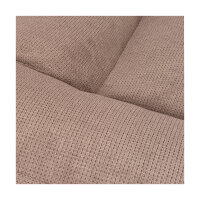 Knuffelwuff orthopädisches Hundebett aus Velours mit Handwebcharakter Sofia 120x100cm Beige