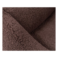 Knuffelwuff orthopädisches Hundebett Wollekopp aus kuscheligem Teddy Material XL 105 x 75cm Braun