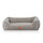 Knuffelwuff orthopädisches Hundebett Wollekopp aus kuscheligem Teddy Material XL 105 x 75cm Grau