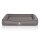Knuffelwuff Orthopädisches Hundebett aus Laser gestepptem Kunstleder Hampstead S 70 x 50cm Grau