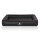 Knuffelwuff Orthopädisches Hundebett aus Laser gestepptem Kunstleder Hampstead S 70 x 50cm Schwarz