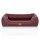 Knuffelwuff orthopädisches Hundebett aus Kunstleder Lovelock XXL 120 x 85cm Weinrot