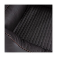 Knuffelwuff orthopädisches Hundebett aus Kunstleder Lovelock XXL 120 x 85cm Schwarz