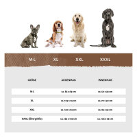 Knuffelwuff orthopädisches Hundebett aus Kunstleder Lovelock XXL 120 x 85cm Schwarz