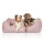 Knuffelwuff Orthopädisches Hundebett Luisa aus Velours mit feinem Handwebcharakter Sunshine Edition XL 105 x 75cm Rosa