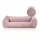Knuffelwuff orthopädisches Hundebett Oliver aus pflegeleichtem Easy Clean Stoff in Wildlederoptik XL Rosa