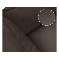 Knuffelwuff orthopädisches Hundebett Oliver aus pflegeleichtem Easy Clean Stoff in Wildlederoptik XXXL Dunkelbraun