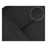 Knuffelwuff orthopädisches Hundebett Oliver aus pflegeleichtem Easy Clean Stoff in Wildlederoptik XL Schwarz