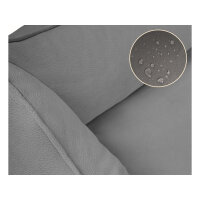 Knuffelwuff orthopädisches Hundebett Oliver aus pflegeleichtem Easy Clean Stoff in Wildlederoptik XL Dunkelgrau