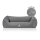 Knuffelwuff orthopädisches Hundebett Oliver aus pflegeleichtem Easy Clean Stoff in Wildlederoptik XL Dunkelgrau