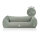 Knuffelwuff orthopädisches Hundebett Oliver aus pflegeleichtem Easy Clean Stoff in Wildlederoptik M-L Mint
