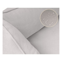 Knuffelwuff orthopädisches Hundebett Oliver aus pflegeleichtem Easy Clean Stoff in Wildlederoptik S Grau