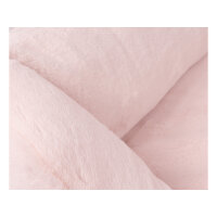 Knuffelwuff orthopädisches Hundebett mit kuschelig weichem Kaninchen Fellimitat Schnuffelupagus M-L Rosa
