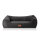 Knuffelwuff orthopädisches Hundebett mit kuschelig weichem Kaninchen Fellimitat Schnuffelupagus XL Schwarz