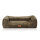 Knuffelwuff orthopädisches Hundebett Sedona aus kuschelig weichem Breitcord XXL Khaki