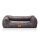 Knuffelwuff orthopädisches Hundebett Sedona aus kuschelig weichem Breitcord XL Grau