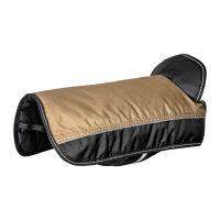 Knuffelwuff Hundemantel Funktionstextil reflektierend mit Kragen 25cm Braun