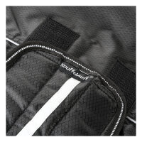 Knuffelwuff Hundemantel Funktionstextil reflektierend mit Kragen 50cm Schwarz