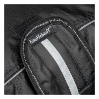 Knuffelwuff Hundemantel Funktionstextil reflektierend mit Kragen 30cm Schwarz
