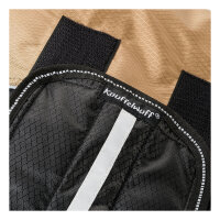 Knuffelwuff Hundemantel Funktionstextil reflektierend mit Kragen 60cm Braun