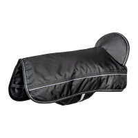 Knuffelwuff Hundemantel Funktionstextil reflektierend mit Kragen 35cm Schwarz