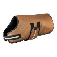 Knuffelwuff Hundemantel Funktionstextil reflektierend 50cm Braun